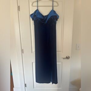 Size 18W BEAUTIFUL BLUE VELVET DRESS